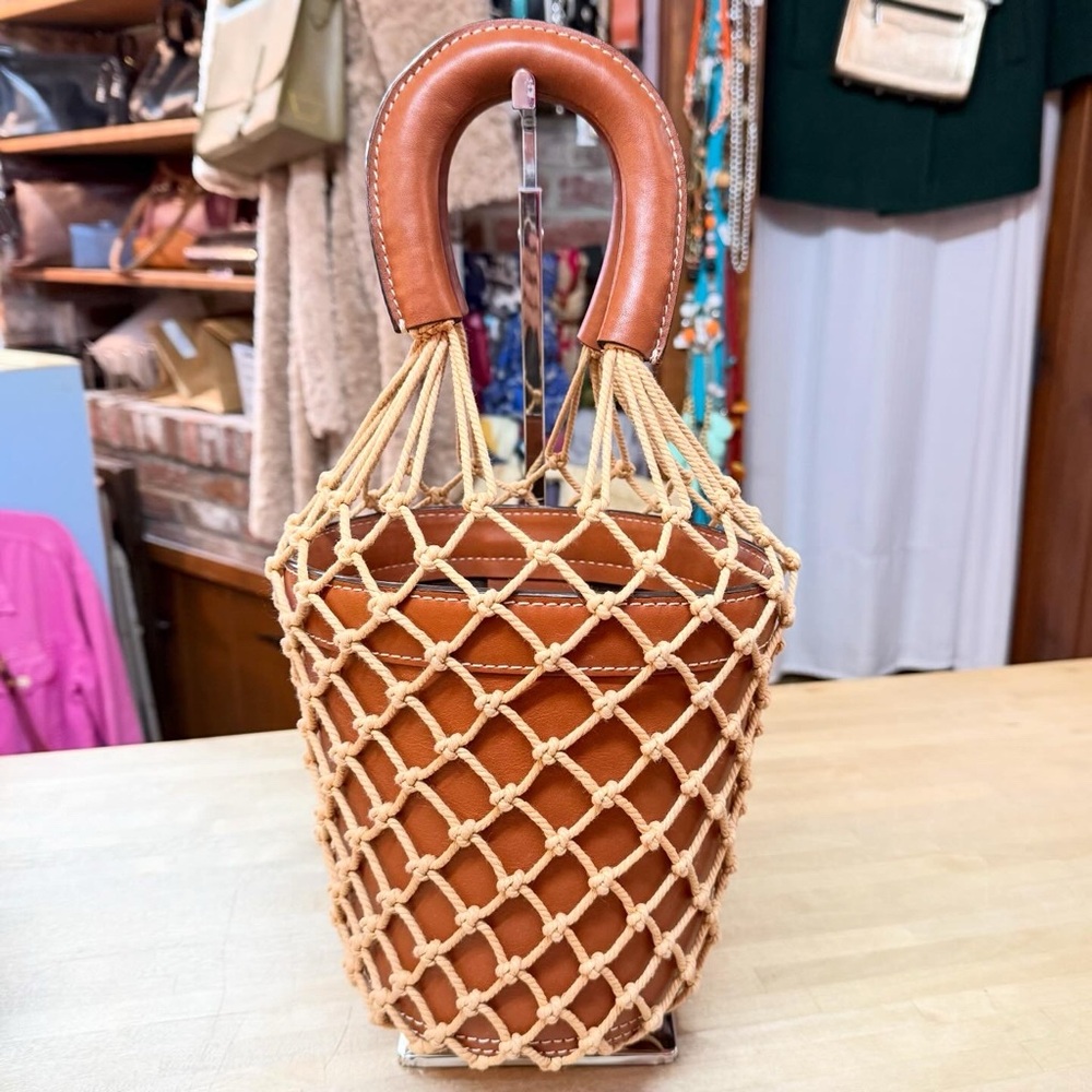 STAUD Moreau Leather Bucket Bag